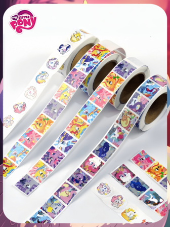 MY LITTLE PONY 500 st. högkvalitativa klistermärken för Little Pony-samling, förseglingstejp