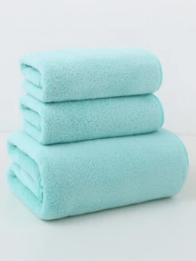 Zestaw 3 ręczników kąpielowych, 100% bawełna, w tym 1 ręcznik kąpielowy i 2 ręczniki do twarzy. Luksusowy, miękki, przyjazny dla skóry, dobrze wchłaniający wodę, szybkoschnący i wygodny. Nadaje się do domu, hotelu, podróży, fitnessu, salonu urody i SPA, a także jako prezent. Ręcznik do twarzy. - Wielokolorowe - Zobacz 7