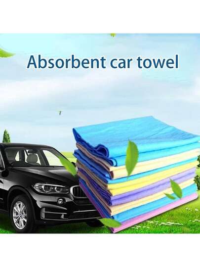 5pcs Microfiber Glass Cleaning Cloths - No Residue Super Soft Towels, Suitable For Windows, Mirrors, Kitchen/Bathroom Surfaces, Dish Cloths, Kitchen Cleaning Rags, Window Wipers, Practical Design, Smooth Texture, Quality Weaving, Thickened Fabric, Multi-Purpose Wet Wipes, Auto Detailing, Home Cleaning