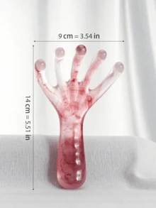 1PC Imitation Finger Scalp Massage Comb ABS Resin Material Round Five-Claw Head Design Head Massage Therapy Meridian Comb Muscle Relaxation Relief Massager Perfect Holiday Gift