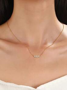 1 chiếc vòng cổ bạc Sterling S925 hình cỏ ba lá Zirconia, vòng cổ mặt dây chuyền mini 3 bông hoa tinh tế dành cho nữ, vòng cổ choker thời trang và đa năng, quà tặng - Cỏ bốn lá - Xem 7