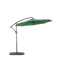Outdoor Parasol, Stand And Base - Dark Green + Steel + Garden & Outdoor - View 10