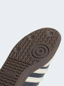 Adidas Originals Adidas Samba OG Premium Sneakers, Timeless Retro Trainers In Fall Tones, Leather & Suede Construction, Low-Top Casual Sneaker For Outdoor, Sports, Sambas For School And Work, Daily Shoes For Skate Outfit, IG1968 - 夜靛藍/奶油白/金金屬 - 查看 11