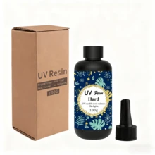 500g/200g/100g Transparent Hard UV Resin, Upgraded Formula, Fast UV Curing, Suitable For Jewelry Making, Crafts Decoration, Hard Clear Adhesive, Activated By Sunlight - Multiple Specifications - View 12