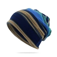 1pc Striped Beanie - Unisex Multifunctional Casual Knit Cap, Suitable For Outdoor Activities And Travel - Washable - Multicolor - View 5