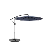 Large 14.8 Ft. Double-Sided Rectangular Outdoor Umbrella With Crank (Orange) (No Base) - Navy Blue + Steel + Garden & Outdoor - View 9