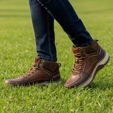 Lobo Solo 8796 Tumbled Besani Men's Casual Boot - 酒紅色 - 查看 1