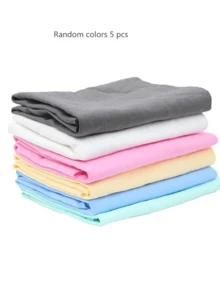 5pcs Microfiber Glass Cleaning Cloths - No Residue Super Soft Towels, Suitable For Windows, Mirrors, Kitchen/Bathroom Surfaces, Dish Cloths, Kitchen Cleaning Rags, Window Wipers, Practical Design, Smooth Texture, Quality Weaving, Thickened Fabric, Multi-Purpose Wet Wipes, Auto Detailing, Home Cleaning - Multicolor - View 5
