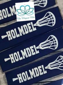 2pcs Personalized Sports Team Headbands, Sports Headbands, Sports Team Gear, Girls Sweatbands, Football Headbands, Basketball Headbands - Item 1 - View 2