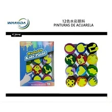 Set Creativo de Frascos de Pintura con Sellitos de Diferentes Figuras – Colores Brillantes, Textura Suave y Diseños Divertidos para Pintar, Jugar y Aprender - Multicolor - Ver 4