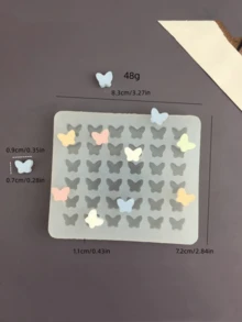 1pc Butterfly Shaped Candle Silicone Mold, DIY Festive Atmosphere Butterfly Shaped Wax, Plaster, Resin Decoration Mold