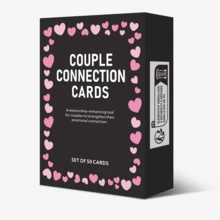 1 Box Romantic Couple Card Game, Adult Fun Conversation Starters, Inexpensive Toy, Mini Plush Gift, Ice Breaker & Relationship Building Tool, Durable Cards For Game Nights, Dates, Holidays, Birthdays, Anniversaries - Perfect Gift For Boyfriend, Girlfriend, Wife, Husband, Friends