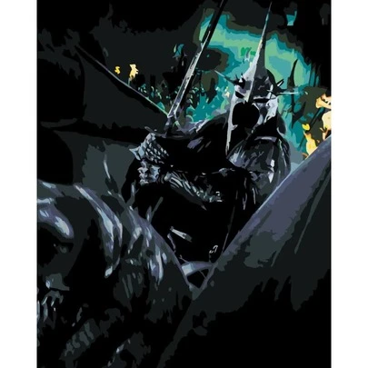 nerd hunters PAINTING BY NUMBERS Painting Dark Hooded Rider 40x50 Cm