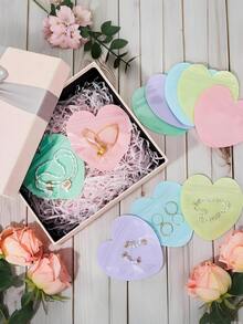 30 piezas - Bolsas pequeñas de joyería para el Día de San Valentín, bolsas de embalaje con forma de corazón, bolsas de regalo lindas, bolsas selladas transparentes y reutilizables, adecuadas para el embalaje de joyas, bodas, cumpleaños, Halloween, Día de San Valentín, Navidad, fiestas, embalaje de regalos, bolsas de regalo para el Día de la Madre (colores aleatorios) - Multicolor - Ver 3