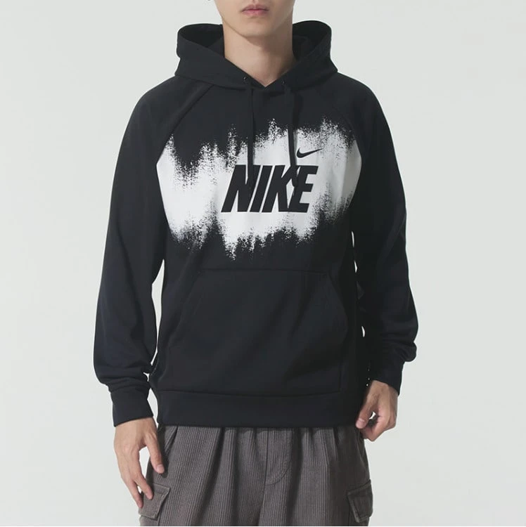 Nike Men's Logo Pullover Warm Crew Neck Comfortable Casual Sweatshirt™ Black HV4063-010 - Black - View 1
