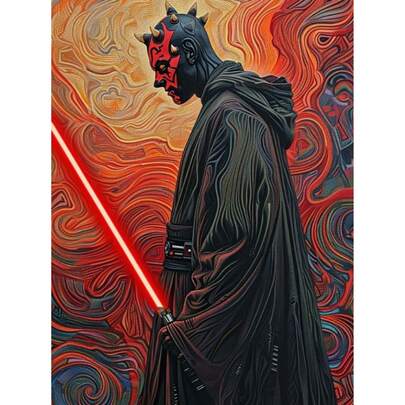  Painting By Numbers Star Wars Darth Maul Paintings 40x50 Cm