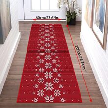 Christmas Snowflake Pattern Carpet - Thickened, Washable, Suitable For Living Room, Bedroom, Office, Etc. - Anti-Slip, Geometric Pattern, Christmas Decor - Multicolor - View 32