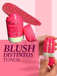 Set 6 Blush, Set 6 Rubor en barra, 6 Tonos diferentes, textura en crema, de bolsillo, - 6 Pzs - Ver 5