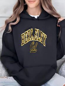 Womens Vintage California Golden Bears Ncaa Hoodie Sweater Medium Cal Berkeley  Jumper University Of California Berkeley Sweahoodie M Hoodie - màu đen - Xem 1