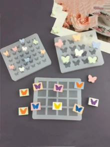 1pc Butterfly Shaped Candle Silicone Mold, DIY Festive Atmosphere Butterfly Shaped Wax, Plaster, Resin Decoration Mold