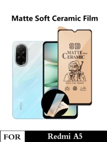 Redmi A5 四合一贴膜（防窥隐私陶瓷膜+磨砂软陶瓷膜+后盖膜+镜头膜） - 黑色 - 查看 5