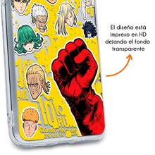 Funda Compatible con Oppo One Ponch Nam Asociasión de Heróes Estilo Stickers Anime Saytama Protector Carcasa Anticaídas a Prueba De Golpes TPU. - transparente - Ver 3