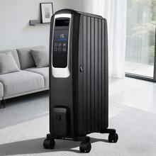 1500W Oil Filled Radiator Heater, Quiet Electric Space Heater With 3 Heat Modes & Adjustable Thermostat, Tip-Over And Overheat Protection, Portable Indoor Heater For Bedroom, Office, And Living Room - 美規A型插(110-127V) - 查看 1