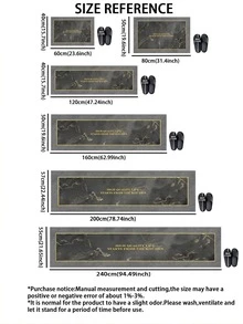 Anti-Slip And Anti-Oil Kitchen Mat, Absorbent, Washable And Durable Floor Mat, Silicone Rectangular Door Mat, Ideal For Home Kitchen