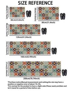 1入組矽膠廚房地墊，彩色印花廚房地墊，輕盈奢華風格，緩震抗疲勞，吸水速干防滑廚房墊和地毯，簡單的矽膠軟墊，適用於廚房、浴室、入口、洗衣房等場所，房間裝飾 - 彩色 - 查看 5