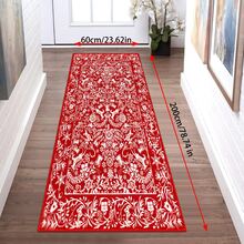 Christmas Snowflake Pattern Carpet - Thickened, Washable, Suitable For Living Room, Bedroom, Office, Etc. - Anti-Slip, Geometric Pattern, Christmas Decor - Multicolor - View 36