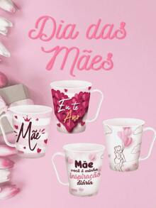 Set Of 10 Mother's Day Mugs - 彩色 - 查看 4