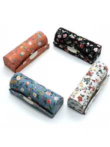 Ladies' Floral Lipstick Case With Mirror Lid, Floral Lipstick Organiser With Mirror, Mirrored Floral Lipstick Case Lipstick Storage Box, Ideal For Travel Or Gifting Cosmetic Storage Set, Makeup Travel Organiser, Handbag Organiser Cosmetic Storage Set, Makeup Travel Bag, Handbag Organiser - Mother's Day Gift, Festive Gift, Travel Accessory, Cosmetic Storage, Bathroom Organiser, Gift For Women,3.3*1.2*1.2in - Multicolor - View 5