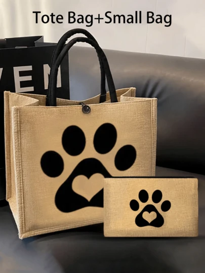 手提包、单肩包、工作包，轻便耐用，可水洗，可重复使用，收纳所有日常必需品，适用于购物、工作、海滩旅行、旅行、露营、上学、聚会、瑜伽、商务旅行、约会，是送给家人、同学、朋友的礼物，也是圣诞节、新年等节日的理想之选。