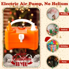 AOYI 1pc Electric Balloon Pump, Portable Dual-Nozzle Electric Balloon Inflator, Suitable For Decorating Parties And Inflating Balloons - View 5