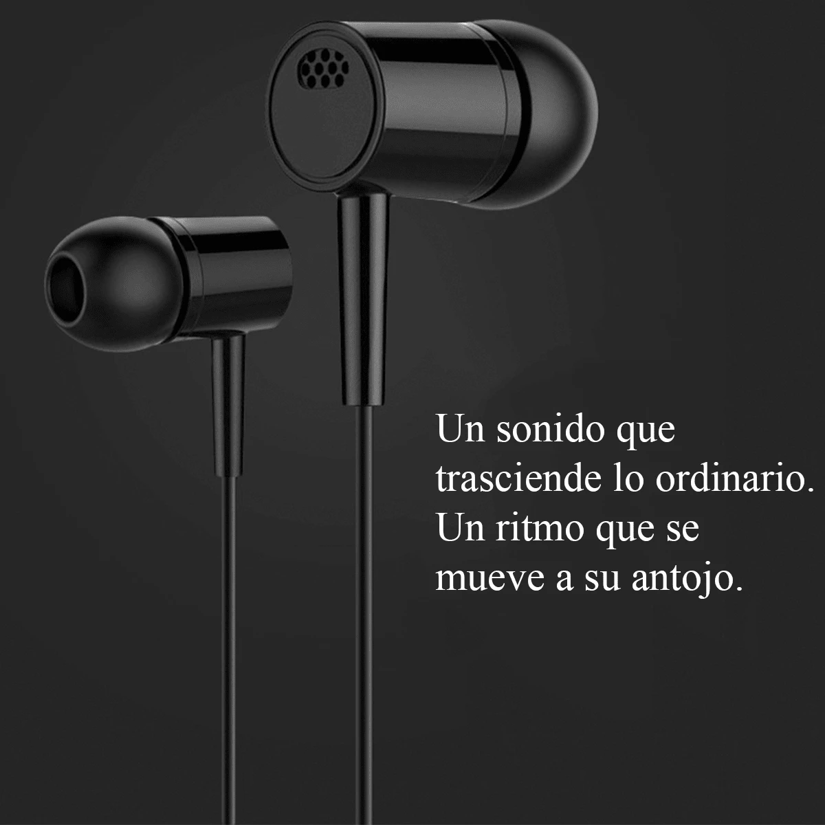 Auriculares deportivos con alta definición para llamadas Auriculares intrauditivos Auriculares para música Disponibles en dos colores Diseño resistente al sudor Ajuste Adecuados para entrenamientos y desplazamientos diarios - Negro - Ver 1