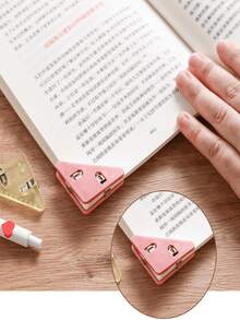 5pcs Colorful Triangular Paper Folders, Artistic & Fresh Design With Candy-Colored Edges, Durable Plastic, Multi-Purpose & Anti-Slip, Suitable For Office, Study, Document & Storage - Multicolor - View 5