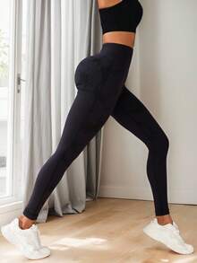 Plus Size Leggings - Black - View 3