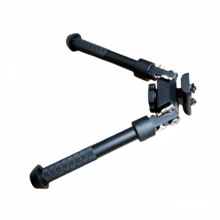 Outdoor Aluminum Alloy Tactical Portable Foldable V8 Tripod, 180 Degree Rotatable, Hunting Accessory - Black - View 13