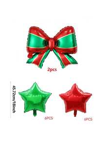 Kit arco di palloncini natalizi - palloncini rossi e dorati con fiocco natalizio a righe, palloncini in poliestere e foil, per compleanno, matrimonio, decorazione natalizia, feste invernali, forniture per feste di Natale