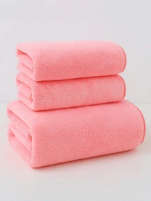 Zestaw 3 ręczników kąpielowych, 100% bawełna, w tym 1 ręcznik kąpielowy i 2 ręczniki do twarzy. Luksusowy, miękki, przyjazny dla skóry, dobrze wchłaniający wodę, szybkoschnący i wygodny. Nadaje się do domu, hotelu, podróży, fitnessu, salonu urody i SPA, a także jako prezent. Ręcznik do twarzy. - Wielokolorowe - Zobacz 8