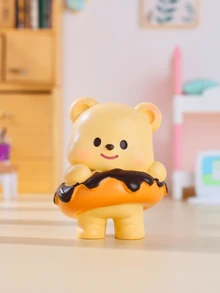 صندوق دب الزبدة الأعمى، ستة تصاميم لطيفة فريدة (تحمل قلبًا، تحمل دونات وأكثر)، قطيفة ناعمة مع خدود وردية وابتسامات لطيفة، مصنوعة من قطيفة متينة وتفاصيل معقدة، مثالية للنساء والفتيات اللواتي يعشقن دب الزبدة، رائعة لتزيين الحقيبة أو المفاتيح أو الهدايا - أضف لمسة ساحرة من دب الزبدة إلى حياتك اليومية