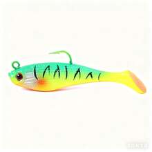 Long-Range High-Density T-Tail Soft Bait, Red Head Glow-In-The-Dark Strong Fish Attractant, Wear-Resistant Single Hook With Lead, Anti-Snag Bottom For Black Bass And Largemouth Bass, Highly Elastic Strong Fish Attractant For Saltwater And Freshwater - Multicolor - View 17