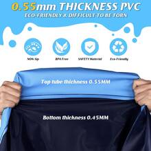 Almohadilla de agua para perros adecuada para niños y mascotas, juguetes de agua para piscina engrosados ​​antideslizantes de 100 cm, almohadilla de agua para exteriores adecuada para perros - Celeste - Ver 2