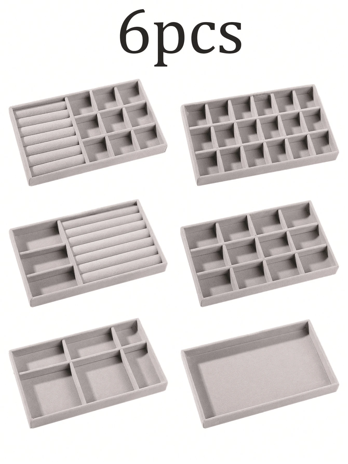 Tavă pentru bijuterii, tavă de afișare a bijuterii, tavă de afișare a colierelor/inelelor, cutie de bijuterii separatoare, organizator de bijuterii stivuibil, potrivit pentru mese de toaletă, dulapuri, sertare, birouri etc. Cadouri de Halloween, cadouri de Crăciun, decorațiuni de toamnă, decorațiuni pentru dormitor.