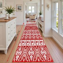 Christmas Snowflake Pattern Carpet - Thickened, Washable, Suitable For Living Room, Bedroom, Office, Etc. - Anti-Slip, Geometric Pattern, Christmas Decor - Multicolor - View 18