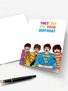 A Set: They Say Its Your Birthday [Customer Favorite] Humorous And Creative Birthday Card (With Envelope) - The Perfect Gift For Friends And Family, Also Great For Everyday Office Use - Sets - View 3