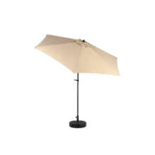 Large 9ft Double-Sided Rectangular Outdoor Umbrella With Crank (Khaki) (No Base) - 1 - View 7