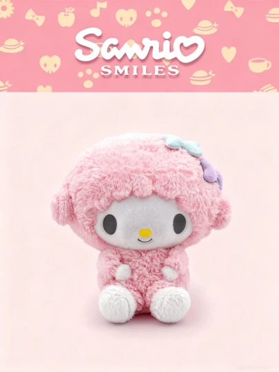 Sanrio Piano Beinno Little Lamb Doll, Adorable Pink Plush Keychain, Super Soft & Fluffy Stuffed Animal, Unique Lamb Design With Cute Bow & Strawberry Accessories, High-Quality Huggable Plushie For Girls, Perfect Collectible Gift For Birthday, Ideal For Home Decor, Backpack Pendant, Travel Companion, Great For Party Favors & Room Decoration, Kawaii Character Merchandise For Fans.
