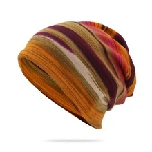 1pc Striped Beanie - Unisex Multifunctional Casual Knit Cap, Suitable For Outdoor Activities And Travel - Washable - Multicolor - View 4