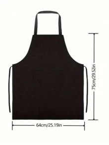 1 pieza Delantal de cocina personalizado con monograma de letra A-Z en negro, delantal moderno de poliéster a prueba de aceite para jardín, restaurante y tareas del hogar, chef - Multicolor - Ver 7